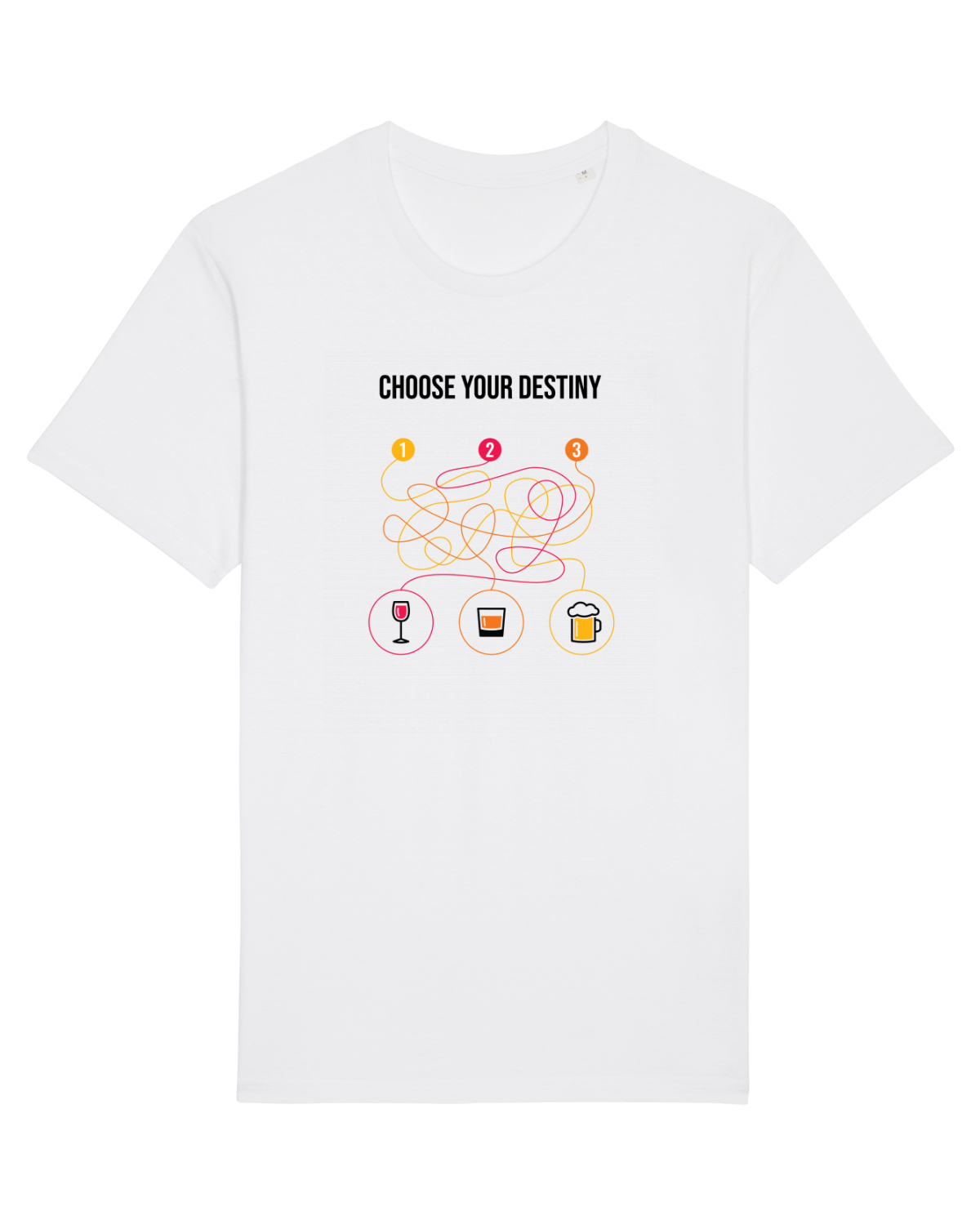 Tricou mânecă scurtă Unisex Rocker White