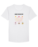 Choose your destiny Tricou mânecă scurtă guler larg Bărbat Skater