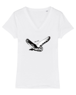 bufnita Tricou mânecă scurtă guler V Damă Evoker