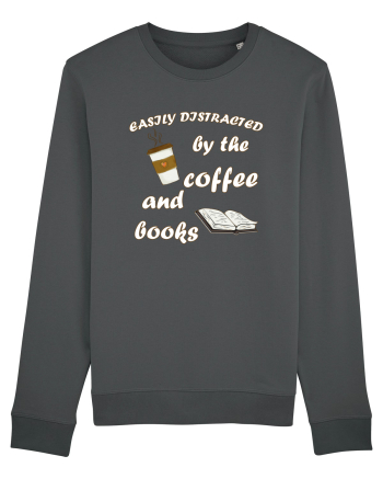 Easily Distracted By The Coffee And Books Anthracite