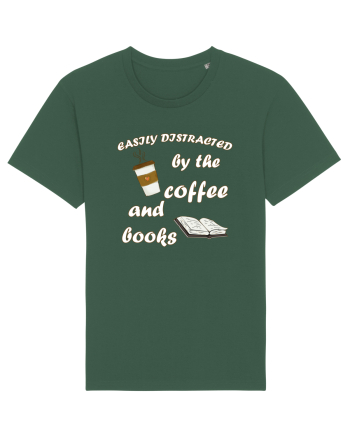 Easily Distracted By The Coffee And Books Bottle Green