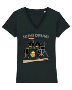 Sushi Drums Tricou mânecă scurtă guler V Damă Evoker