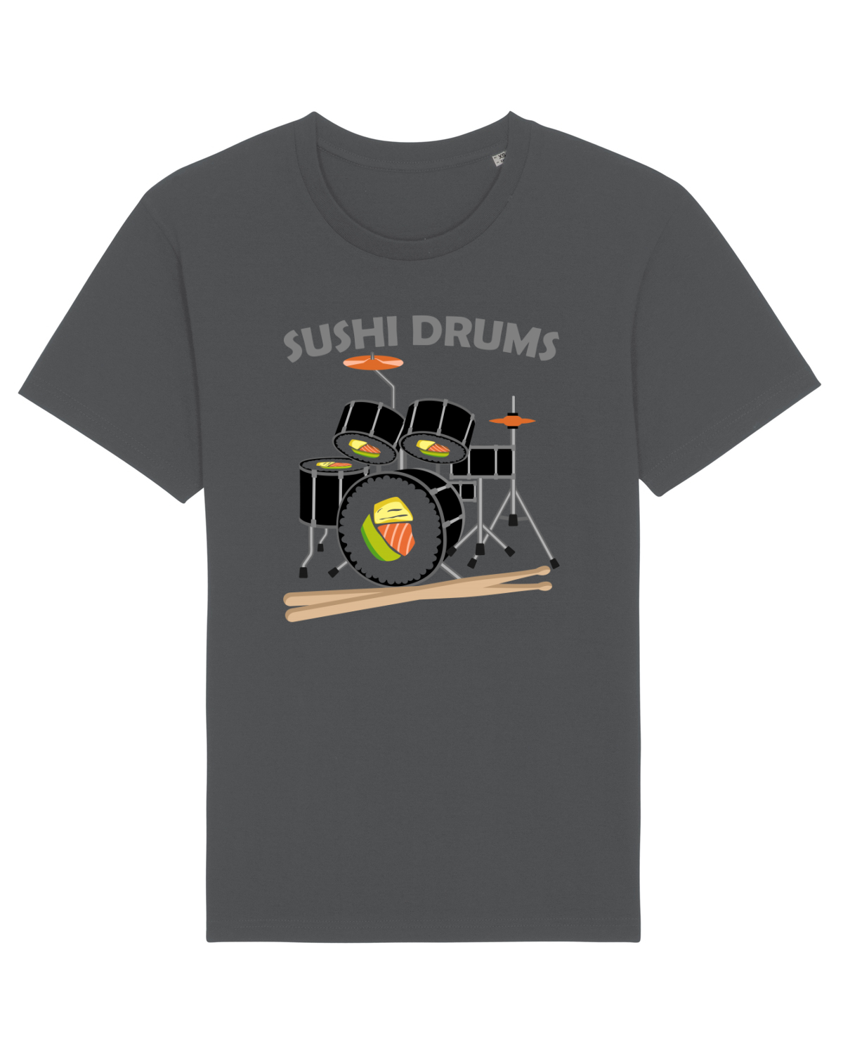 Tricou mânecă scurtă Unisex Rocker Anthracite