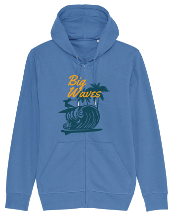 Big Waves Surfing Bright Blue
