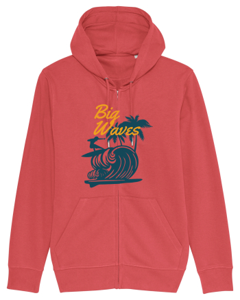 Big Waves Surfing Carmine Red