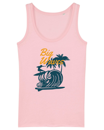 Big Waves Surfing Cotton Pink