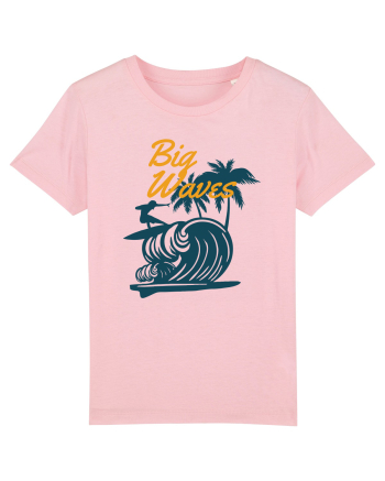 Big Waves Surfing Cotton Pink