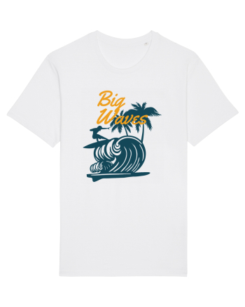 Big Waves Surfing White