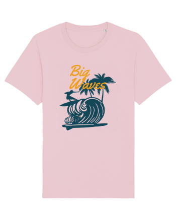 Big Waves Surfing Cotton Pink