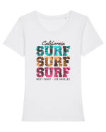 California Surf West Coast Tricou mânecă scurtă guler larg fitted Damă Expresser