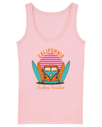 California Surfing Paradise Van Life Cotton Pink