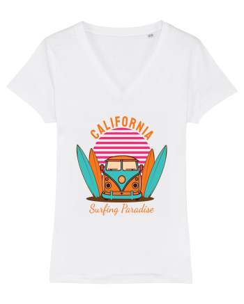 California Surfing Paradise Van Life White