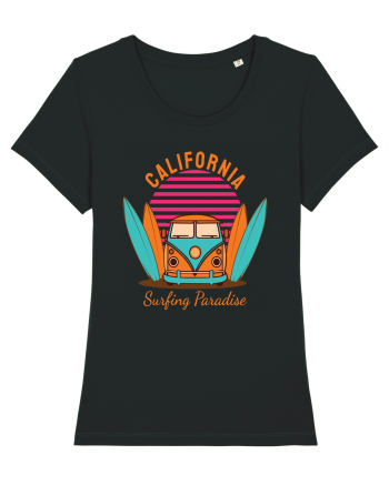 California Surfing Paradise Van Life Black