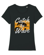 Catch The Wave Tricou mânecă scurtă guler larg fitted Damă Expresser