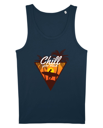 Chill Your Mind Surfer Beach Navy