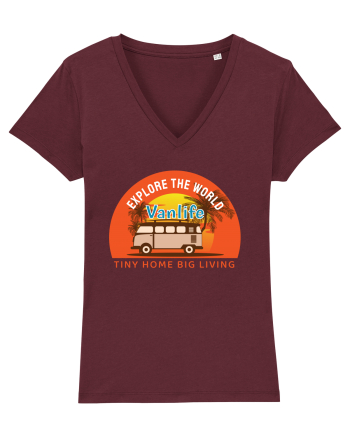 Explore The World Van Life Burgundy