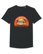 Explore The World Van Life Tricou mânecă scurtă guler larg Bărbat Skater