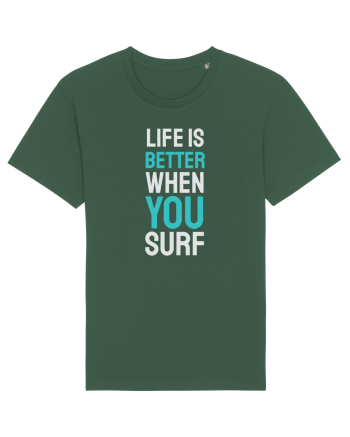 Life Is Better When You Surf Bottle Green