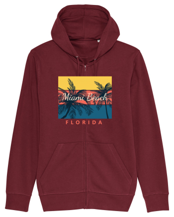 Miami Beach Florida Burgundy