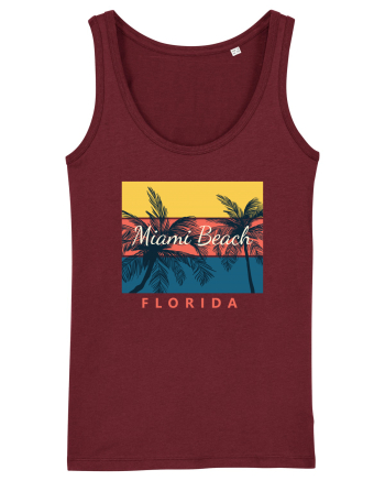Miami Beach Florida Burgundy