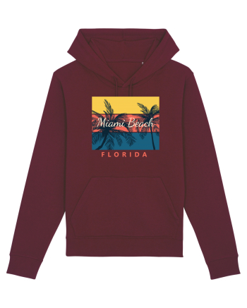 Miami Beach Florida Burgundy
