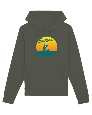 Ocean Sunset Blue Wave Khaki