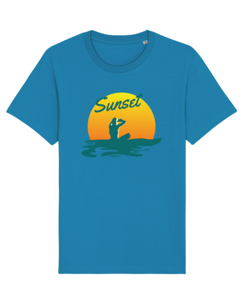 Ocean Sunset Blue Wave Azur