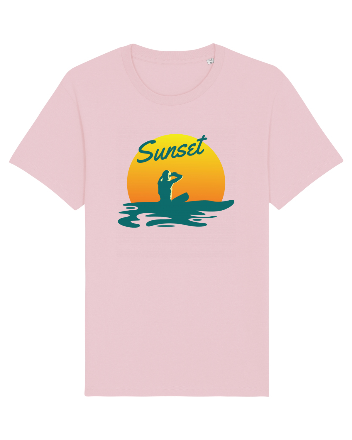 Tricou mânecă scurtă Unisex Rocker Cotton Pink