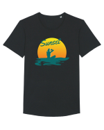 Ocean Sunset Blue Wave Tricou mânecă scurtă guler larg Bărbat Skater