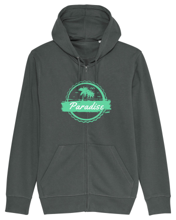 Paradise Green Palm Trees Anthracite