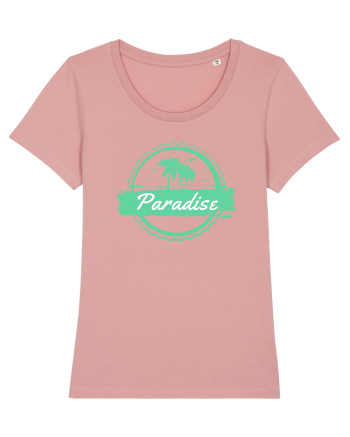 Paradise Green Palm Trees Canyon Pink