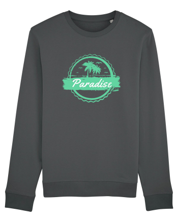 Paradise Green Palm Trees Anthracite