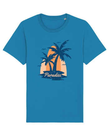 Retro Palm Tree Paradise Beach Azur