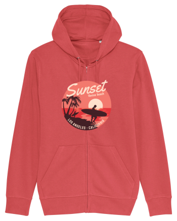 Retro Sunset Venice Beach Carmine Red