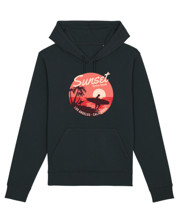 Retro Sunset Venice Beach Black