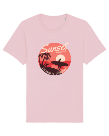 Retro Sunset Venice Beach Cotton Pink