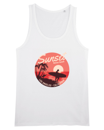 Retro Sunset Venice Beach White