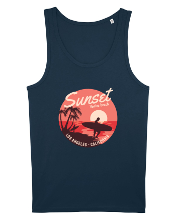 Retro Sunset Venice Beach Navy