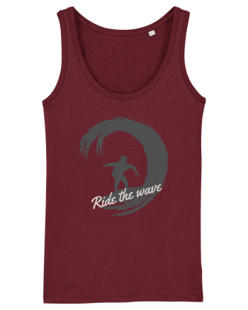 Ride The Wave Ocean Burgundy