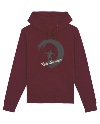 Ride The Wave Ocean Burgundy