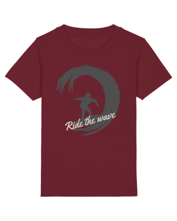 Ride The Wave Ocean Burgundy