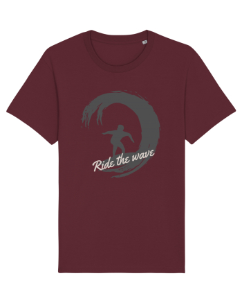 Ride The Wave Ocean Burgundy