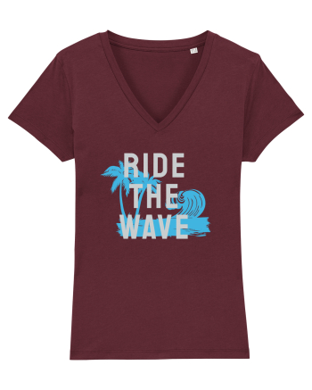 Ride The Wave Ocean Ride The Wave Burgundy