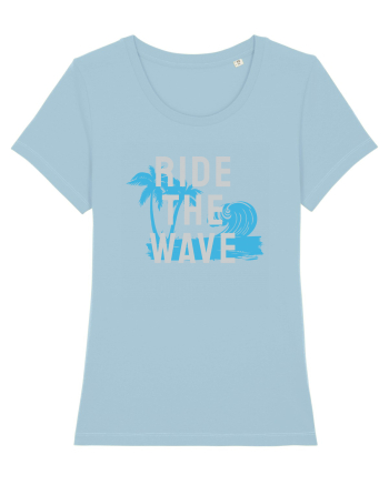Ride The Wave Ocean Ride The Wave Sky Blue