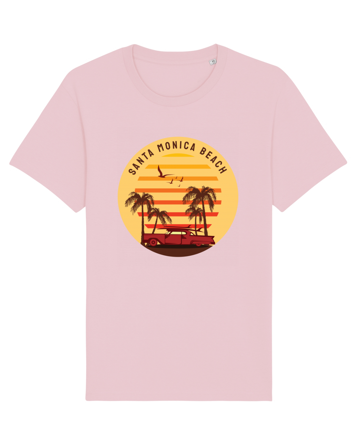 Tricou mânecă scurtă Unisex Rocker Cotton Pink