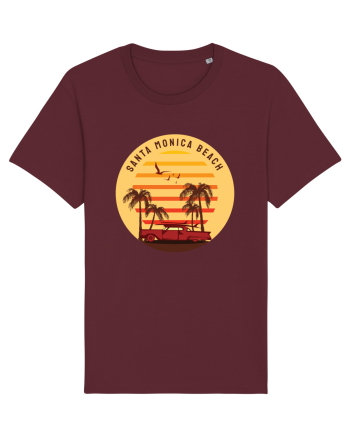 Santa Monica Beach Classic Sunset Burgundy