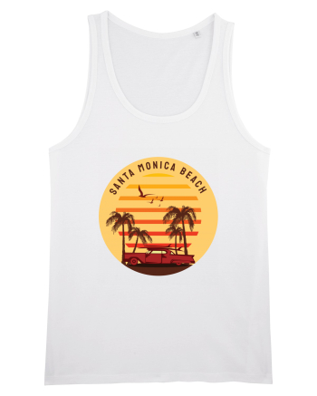 Santa Monica Beach Classic Sunset White