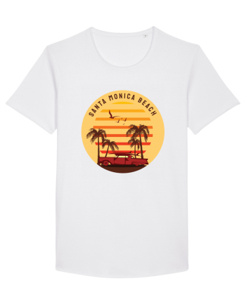 Santa Monica Beach Classic Sunset White
