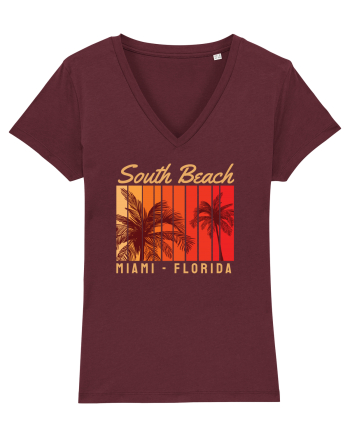 South Beach Miami Florida Burgundy