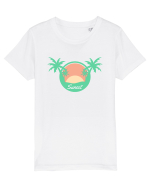 Sunset Palm Tree Beach Tricou mânecă scurtă  Copii Mini Creator